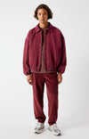 American Vintage Padow Jogginghose Vintage Acerola Herren weinrot