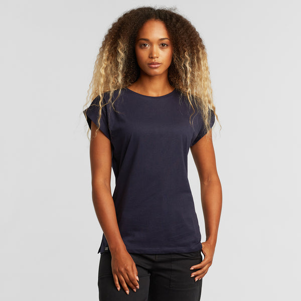 Dedicated Visby Base Navy T-shirt Damen dunkelblau