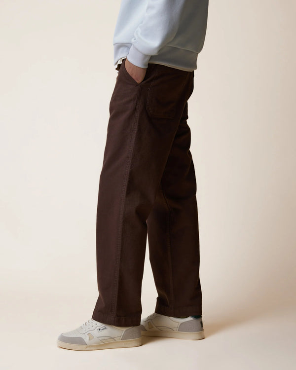 Faguo Hagenau Brown Workwear Hose Herren Baumwolle braun