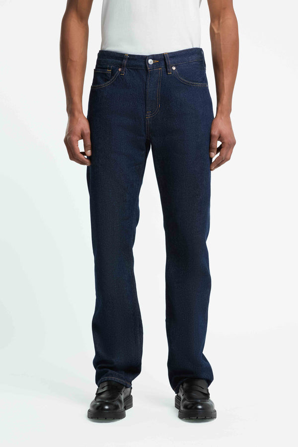 Kings of Indigo Natural Stretch Rinse Iskander Jeans Herren dunkelblau