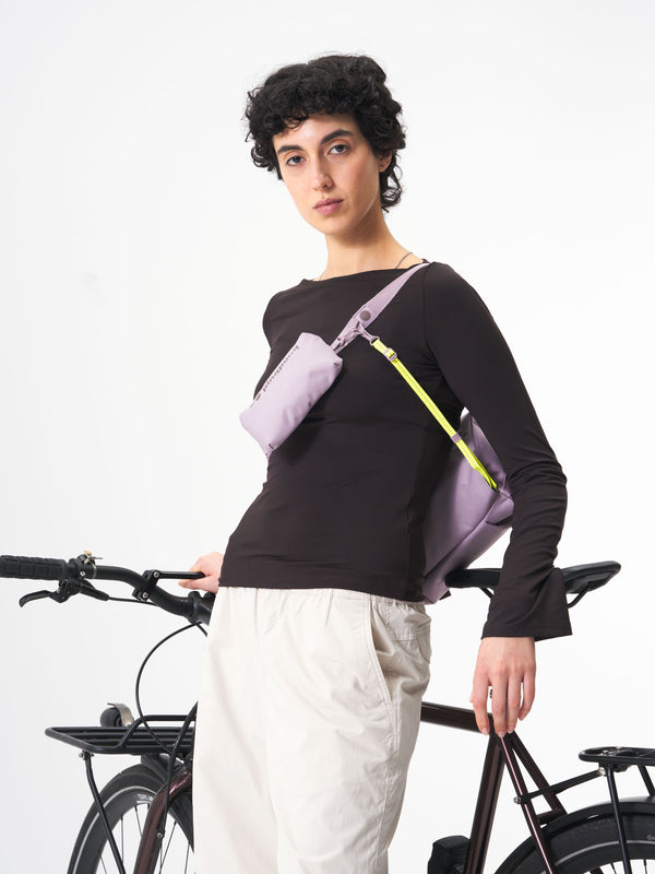 pinqponq Aksel Construct Lilac Hüfttasche Crossbody Bag unisex flieder