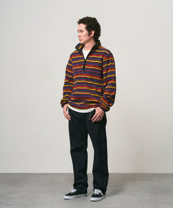 Gramicci Thermal Fleece Pullover Multi Stripe Herren Quarter Zip multi
