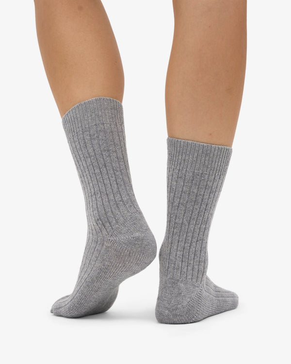 Colorful Standard Merino Wool Blend Socke - Heather Grey