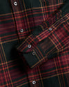 Portuguese Flannel Bravio Checkered Flannel Shirt Herren Hemd kariert rot