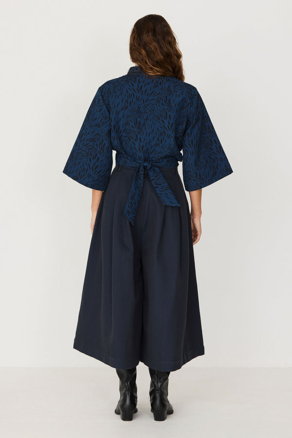 SKFK Kattalin Jumpsuit 2-in-1 Damen Bio Baumwolle Overall blau