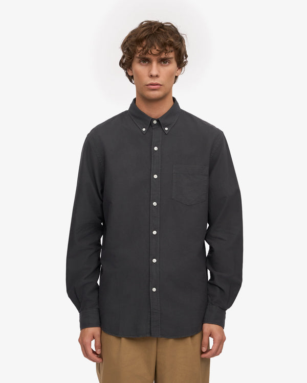 Colorful Standard Lava Grey Organic Button-Down Shirt Hemd Herren grau