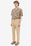 Elvine Arnason Khaki Light Cotton Lyocell Hose Herren beige