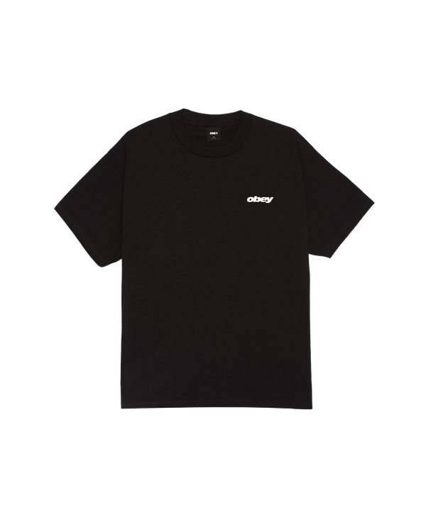 Obey VHS T-Shirt Black Herren Shirt Print schwarz