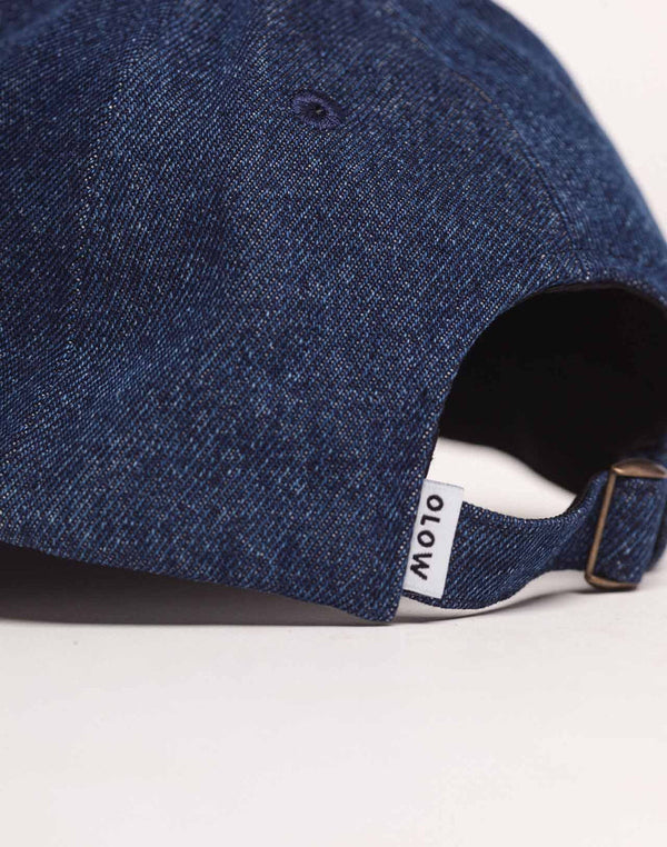 OLOW Stanton Six Panel Cap Blau Braun – Verstellverschluss und OLOW Etikett