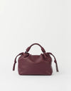 O MY BAG Kiki Mini Dark Cherry Soft Grain Ledertasche rot braun