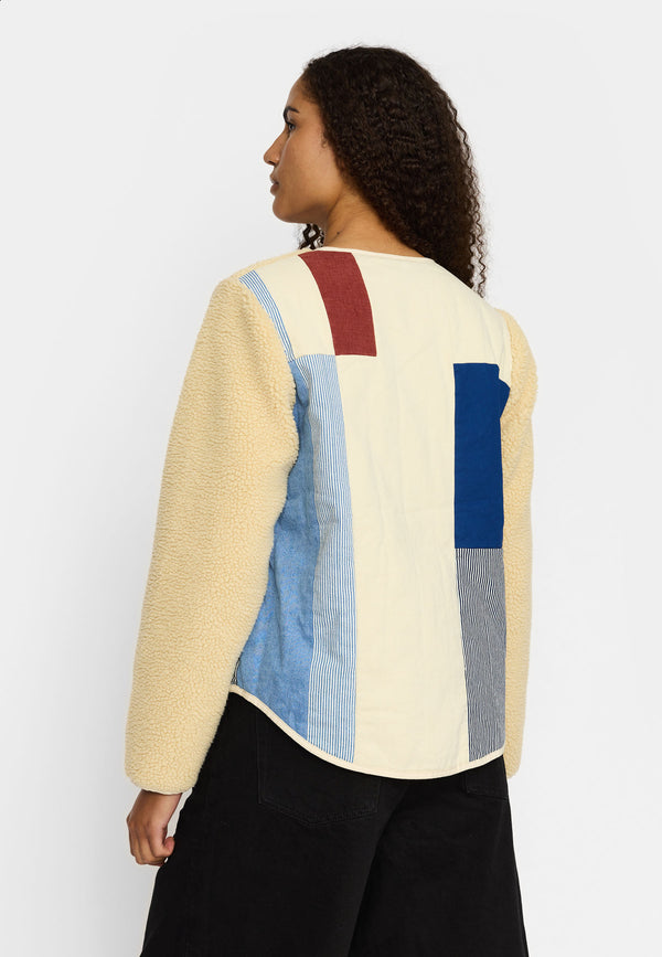 Selfhood Teddy Block Jacket Jacke Damen weiss