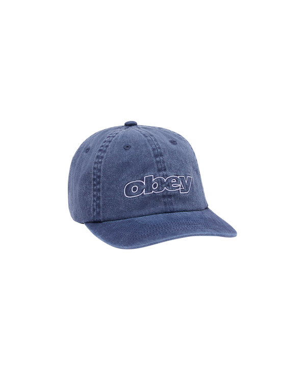 Obey Pigment Outline Delta 6 Panel SB Cap Mild Navy Unisex Mütze blau