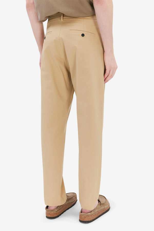 Elvine Arnason Khaki Light Cotton Lyocell Hose Herren beige