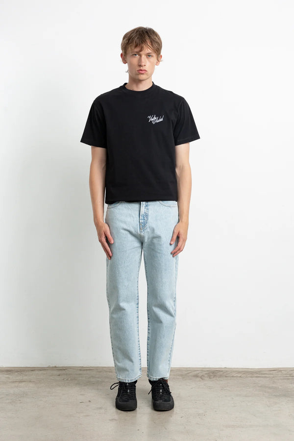 Edmmond Studios Vinilos Madrid T-Shirt Plain Black Herren