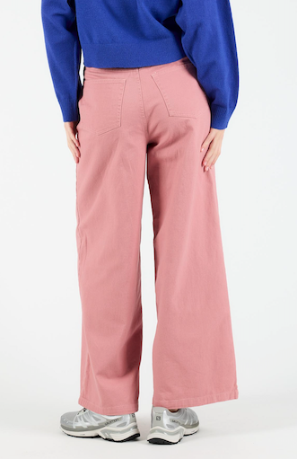 WEMOTO Stef Twill Wide Leg Pants Damen rosa