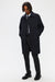 Elvine Yonatan Grey Check Herren Wollmantel kariert grau