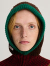 Bobo Choses Colorblock Wool Balaklava Unisex Schal Mütze braun
