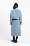 Suite13Lab Sintra Blouse Blue Gray Damen Bluse Lyocell graublau