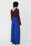 SKFK Mari Trouser Blue Damen GOTS Barrel Leg Pants blau