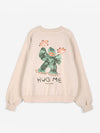 Bobo Choses Hug Me Sweatshirt Relaxed Fit Damen beige