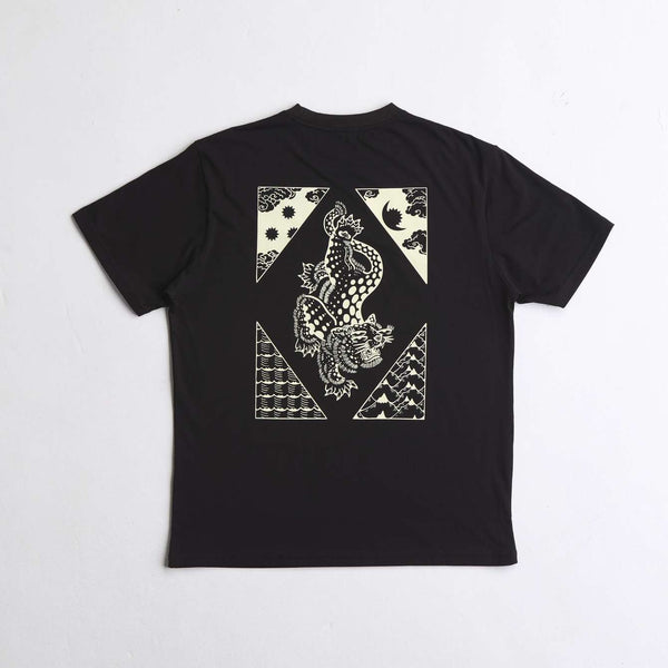 Arniko Mustang T-Shirt Black Unisex Bio-Baumwolle schwarz