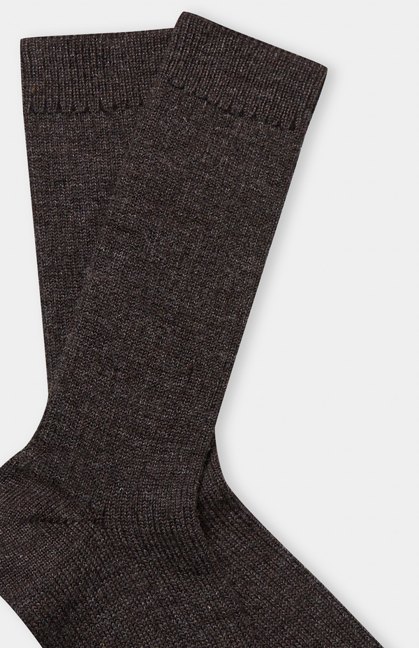 About Companions Alpaca Socks Herren undyed dunkelbraun