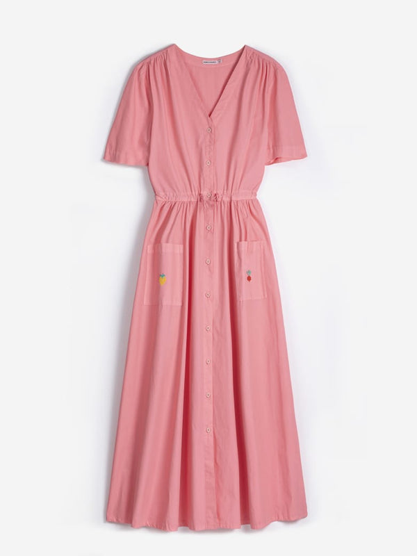 Bobo Choses V-neck Shirt Dress Damen rosa