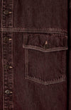 American Vintage Oshow raisin Jeansjacke Unisex bordeaux