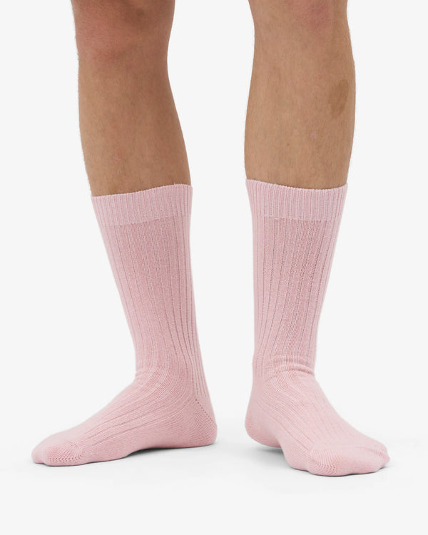 Colorful Standard Merino Wool Blend Socke - Faded Pink