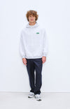 American Vintage Baptown Kapuzenpullover Herren grau meliert