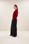 By-Bar Sonny Wine Rose Mohair Pullover Damen rot