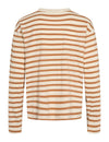Esmé Signe Shirt LS Stripe Lion Damen T-Shirt caramel braun