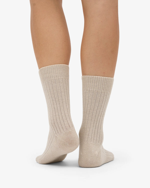 Colorful Standard Merino Wool Blend Socke - Ivory White