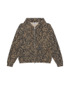 Obey Post Zip Hood Dusty Vintage Rattlesnake Herren Hoodie braun