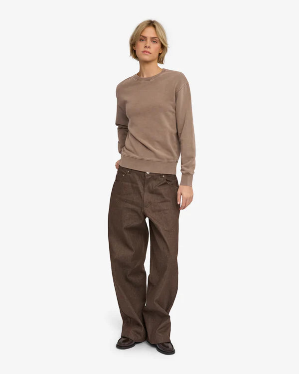 Colorful Standard Women Classic Organic Crew Faded Khaki
