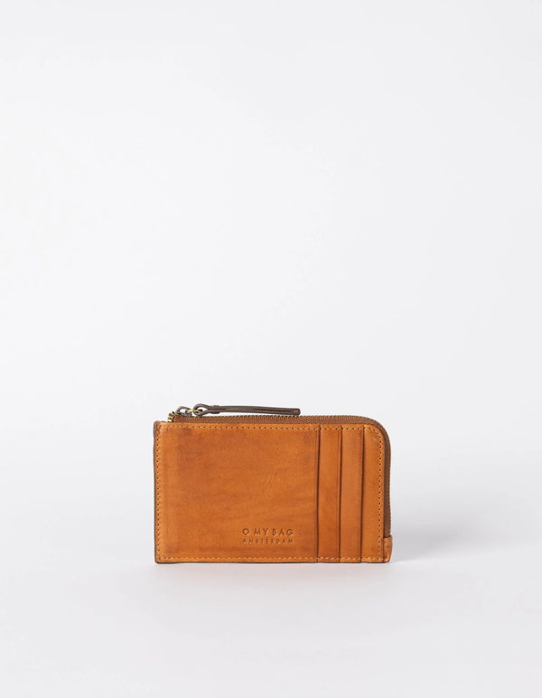 O MY BAG Lola Coin Purse Cognac Classic Leather Geldbörse braun