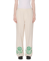 Obey Roses Embellished Natural Pants Hose creme