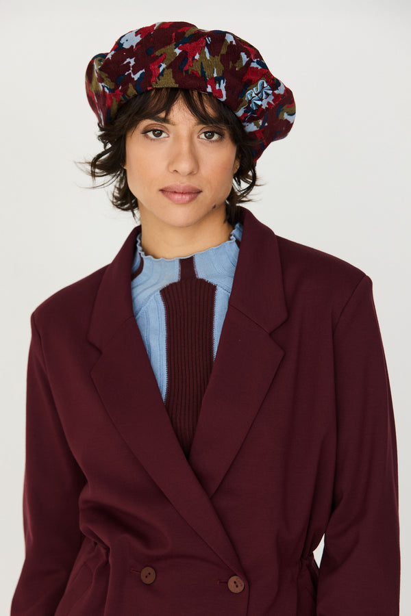 SKFK Txapel Rocks GOTS Beret Uniset Baskenmütze rot