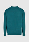 Cleptomanicx Soft Knit Jasper Teal Strickpullover Herren petrol