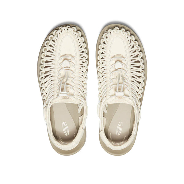 KEEN Uneek Sandale White Cap-Cornstalk Men beige