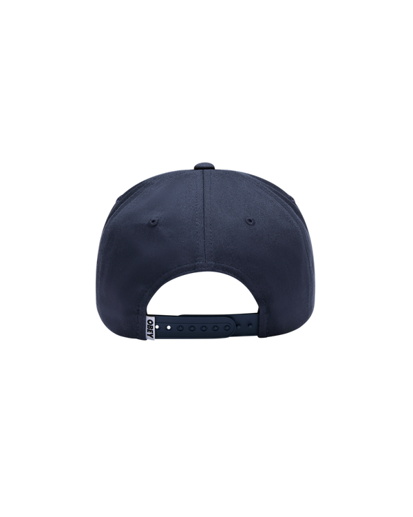 Obey Pictures 5 Panel Cap Snapback Kappe navy
