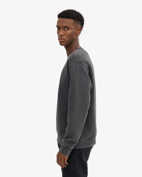 Colorful Standard Classic Organic Crew Sweatshirt Faded Black Herren schwarz grau
