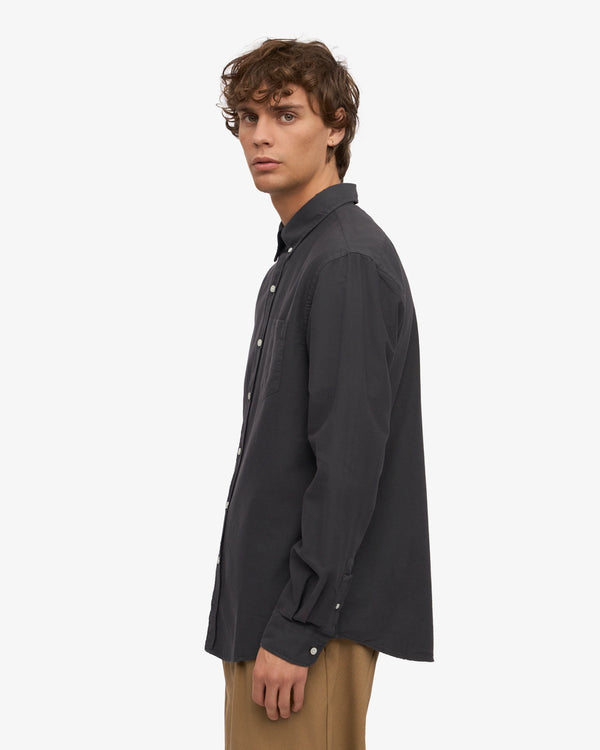 Colorful Standard Lava Grey Organic Button-Down Shirt Hemd Herren grau