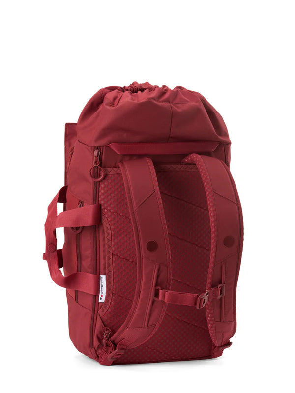 pinqponq Blok Medium Siena Red Backpack Rucksack dunkelrot