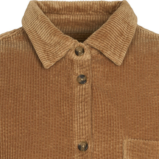 Esmé ESMaxia Boxy Shirt Hemd Damen currybraun
