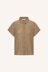 By-Bar Gold Barley Lurex Bluse Damen gold
