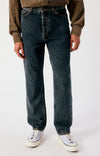 American Vintage Lydbay Blue Black 5 Pocket Jeans Herren dunkelblau