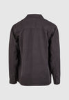 Cleptomanicx Blue Graphite Oversized Easy Shirt Hemd Herren grau