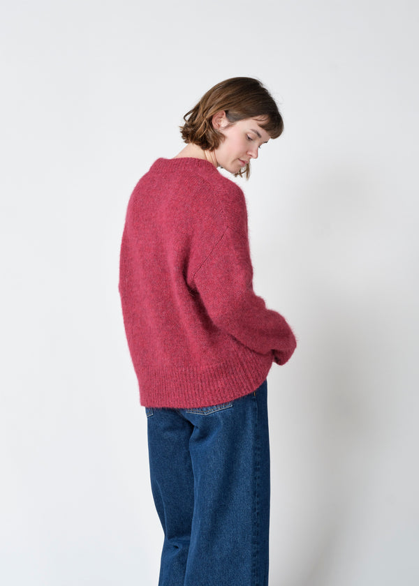 Klitmøller Mira Sweater Burgundy Damen Strickpullover Alpaka rot