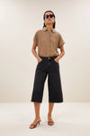 By-Bar Gold Barley Lurex Bluse Damen gold
